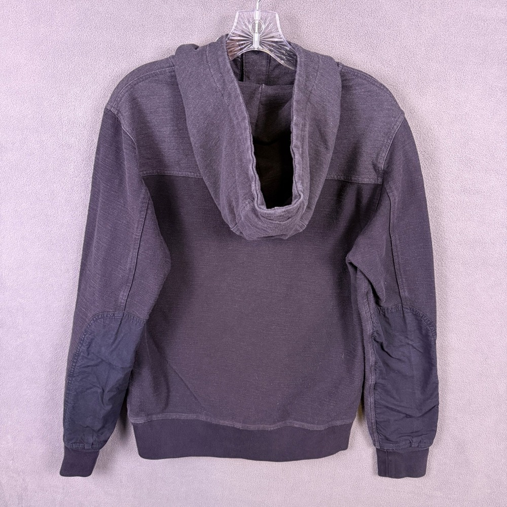 J.Crew Hoodie Mens Small Blue Button Neck Pullover Long Sleeve Casual Cotton - Picture 4 of 7